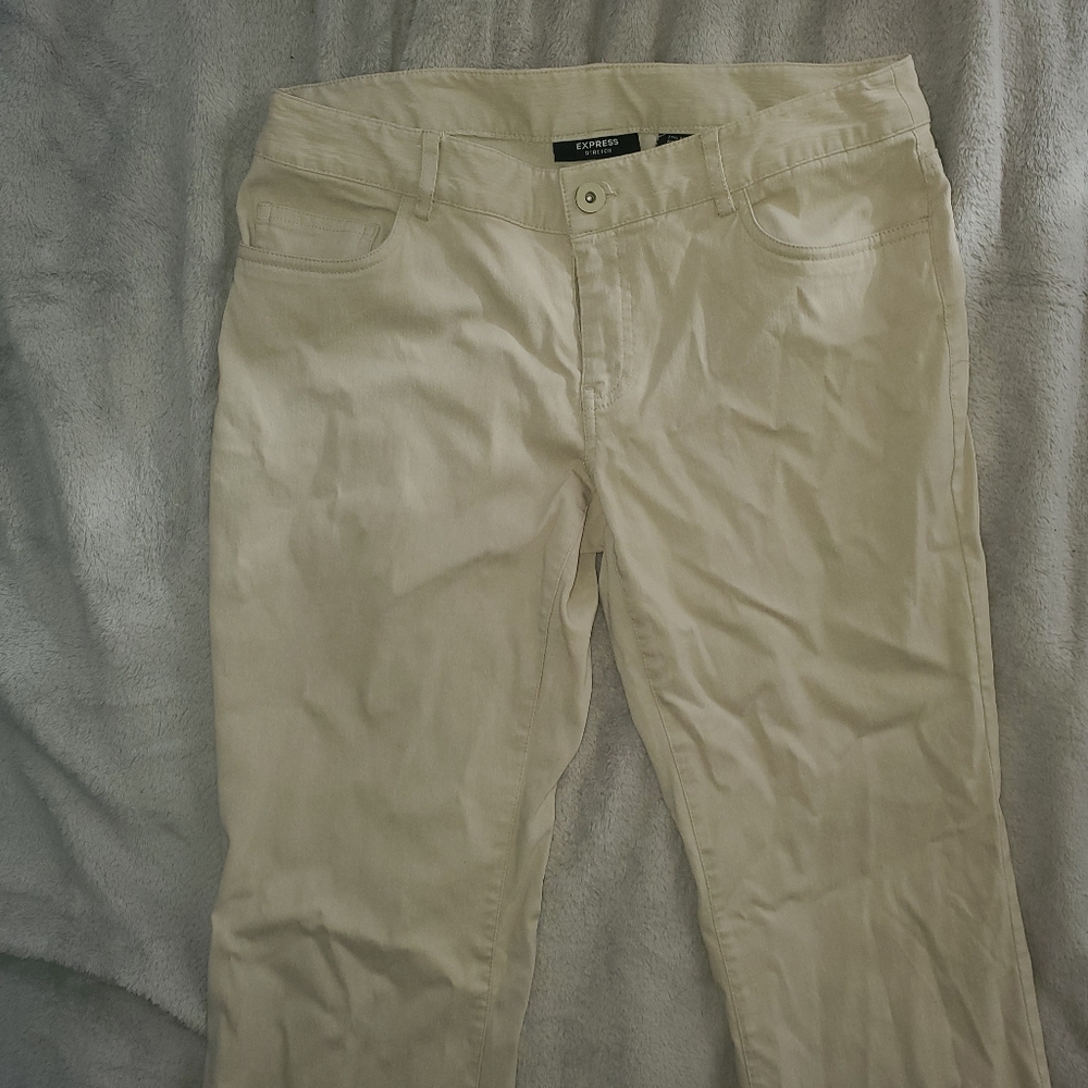 Express Stretch Khaki Pants